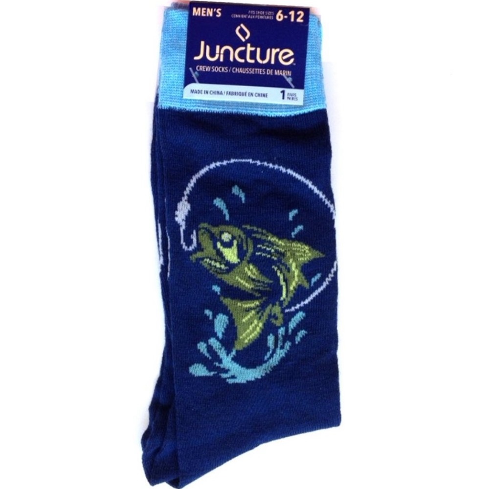 Mens Bass Fishing Socks NWT